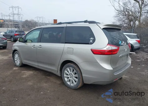 2015 Toyota Sienna Limited Premium 7 Passenger z USA, uszkodzony, nr VIN 5TDDK3DC2FS101256